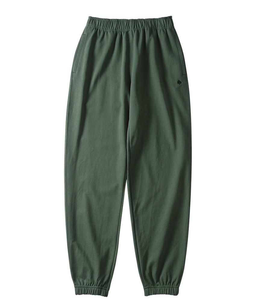 Beat And Silence Spade Embroidered Sweatpants (Green)