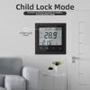 Child Lock Thermostat Floor Heating Control Easy Installation Automatic Memory For Power Outages For Underfloor Heating
