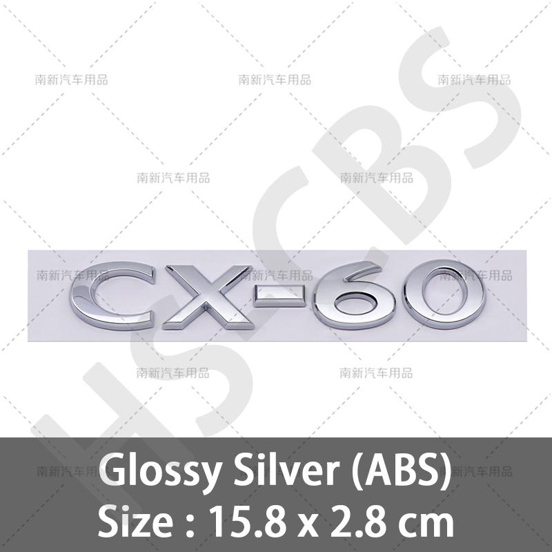 CX30 CX50 CX60 CX90 Letter Logo Rear Trunk Emblem Badge Styling Body Tailgate Sticker