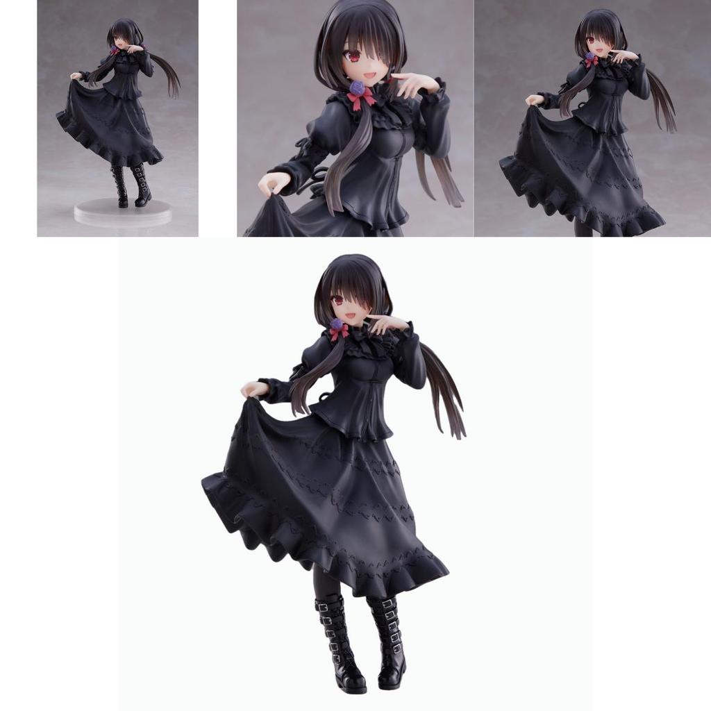 Exquisite Pvc Figurine Of Kurumi Tokisaki In Elegant Dress Stand Pose For Collectors