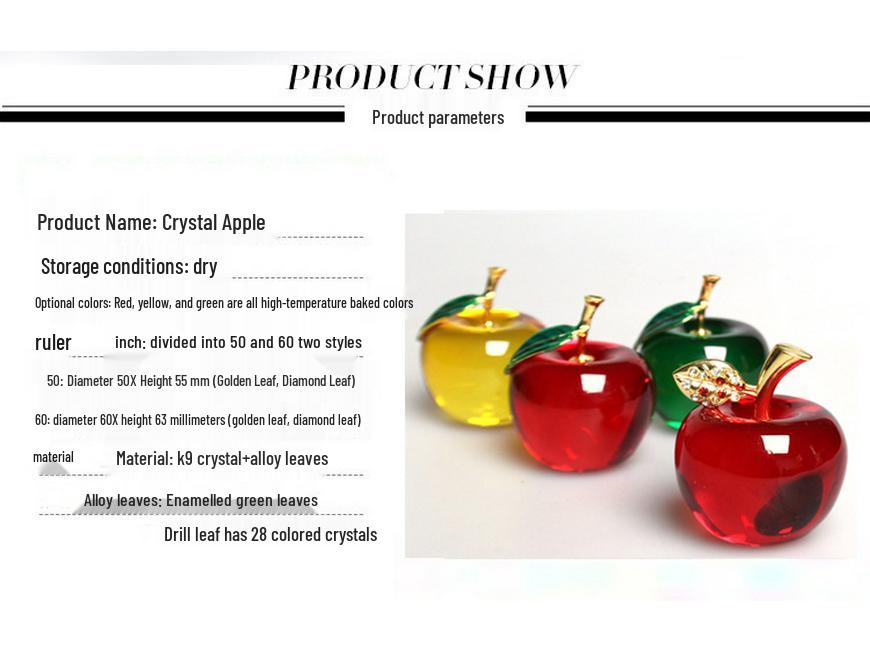 Crystal Apple Creative Gifts: Holiday Decorations, Christmas Ornaments, and Car & Home Décor