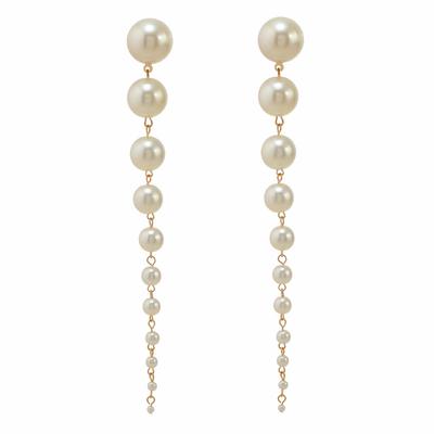 Long Pearl Earrings, Personality Exaggerated Earrings, Versatile Earrings