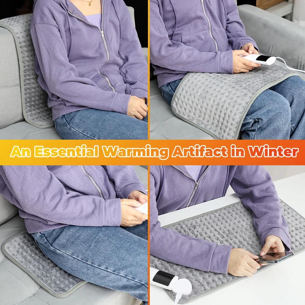 60*30CM Electric Blanket Home Use Multifunctional Heating Pad Graphene Sofa Warming Blanket Washable Thermal Winter Warming Mat