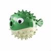 Pufferfish Dog Toy Bite Resistant Squeaky Treat Dispensing Ball Sturdy for