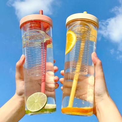 With Tea Filter Water Bottle 800ML Sippy Cup New Drinking Cup  Office