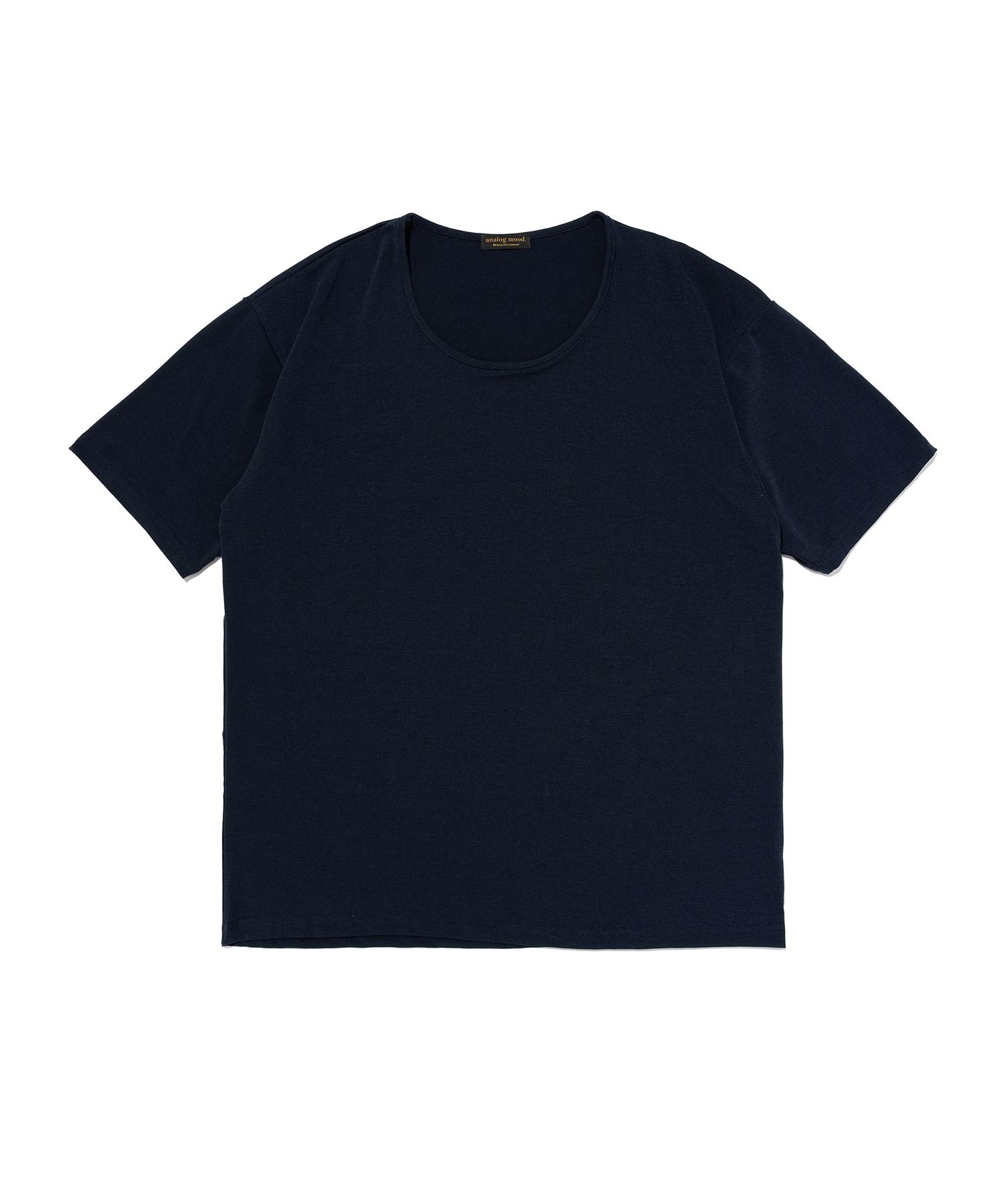Analog Mood Crew Neck Short Sleeve T-Shirt (Navy) Free