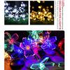 Solar String Lights 5M 7M 12M 22M Cherry Blossoms Garden Lights LED String Light Outdoor Fairy Lights Street Flower Garland