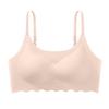 Daily Bra Seamless Adjustable Strap Women's Yoga Bra with Maximum Comfort Shockproof Push-up Support for Daily Wear Wide Strap