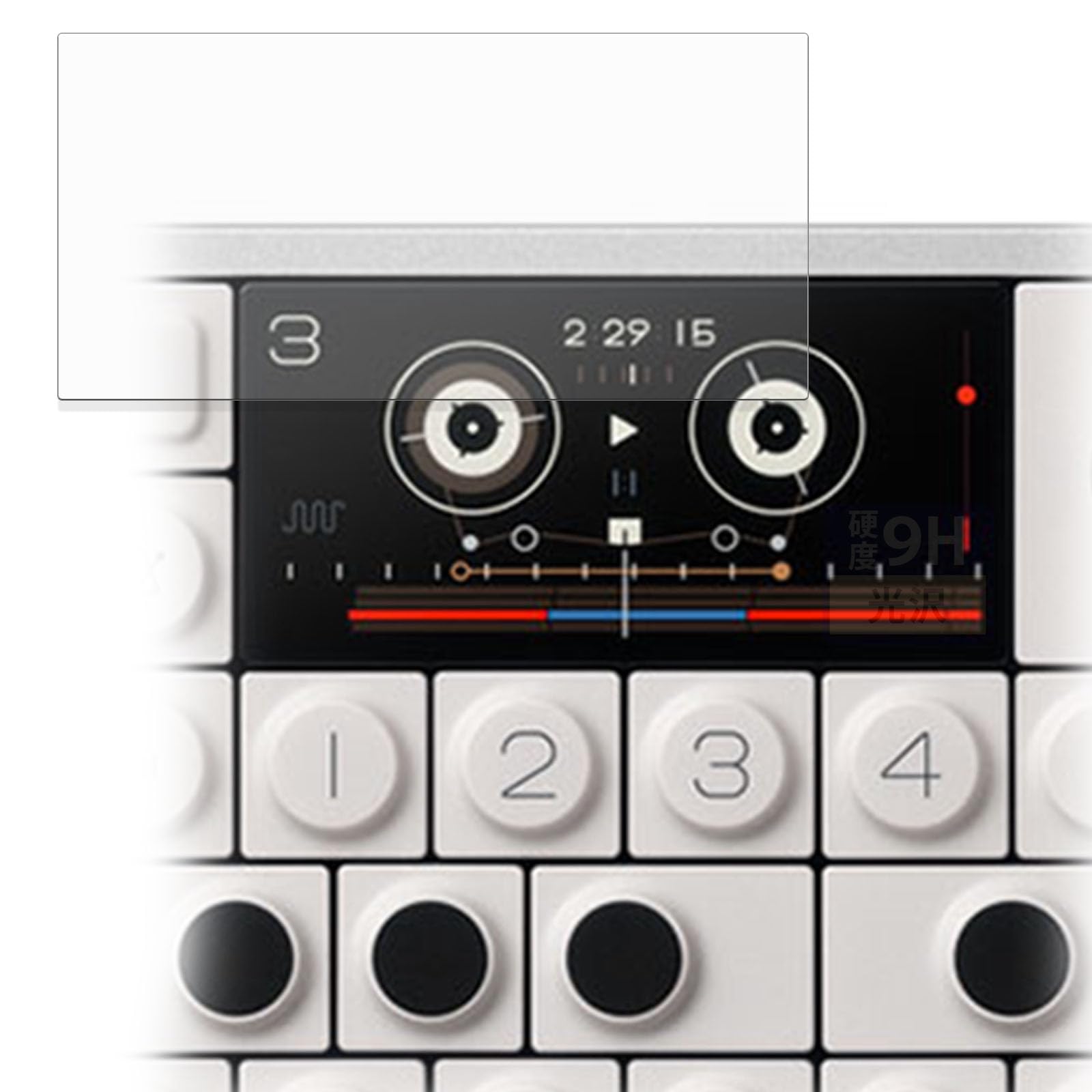 

FILMEXT Пленка для Teenage Engineering Защитная стеклянная пленка Сделано в Японии OP-1 Field, (Ультратонкое волокно), Ультра-прозрачный,