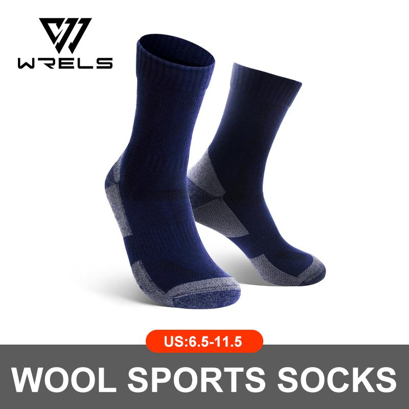 WRELS Merino Wool Socks For Men, Super Thick Hiking Socks Thermal Socks For Cold Weather