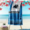 Name Custom Carolina Panthers Print Beach Towel, Large Soft Quick Dry Towel for Beach Camping Swimming
