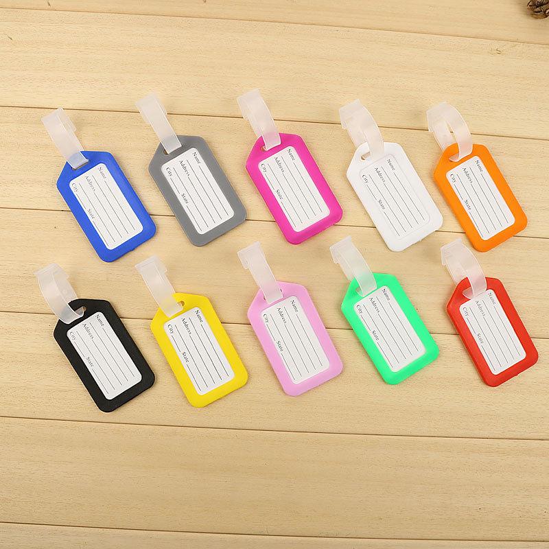 

Colorful Plastic Luggage Tags for Airports and Railway Stations Mixed Colors