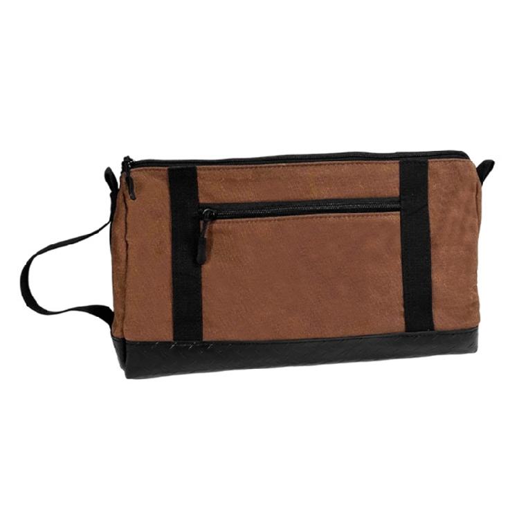 

Canvas Tool Bag Reinforced Bottom Waterproof Waxed Canvas Zippered Pouch For Mechanics DIYers Professional кофейный