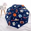 1pc Sports Balls Pattern Umbrella with Plastic Handle,Suitable for All Seasons Home Travel Outdoor UmbrellaDD1769
