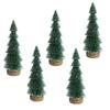 Small Christmas Silk Cedar Green Artificial Xmas Pine Tree  Party Favors