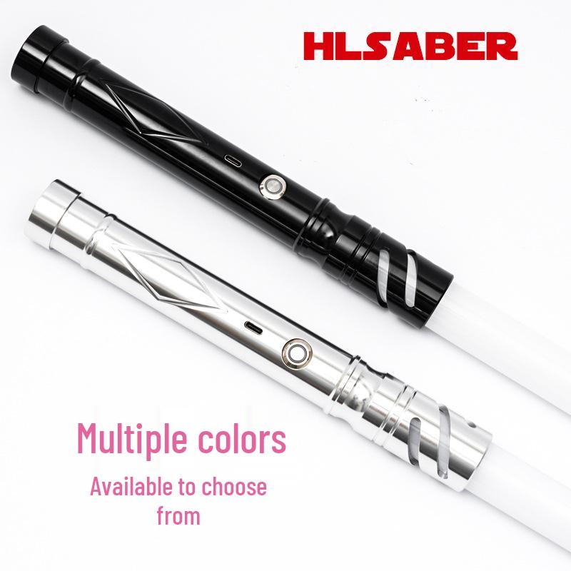 LED Alloy Lightsaber Toy - Rechargeable, Luminous Pixel Design for Kids 
