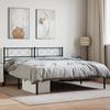 VidaXL Metal Bed Frame with Black Headboard 160x200 Cm 372280