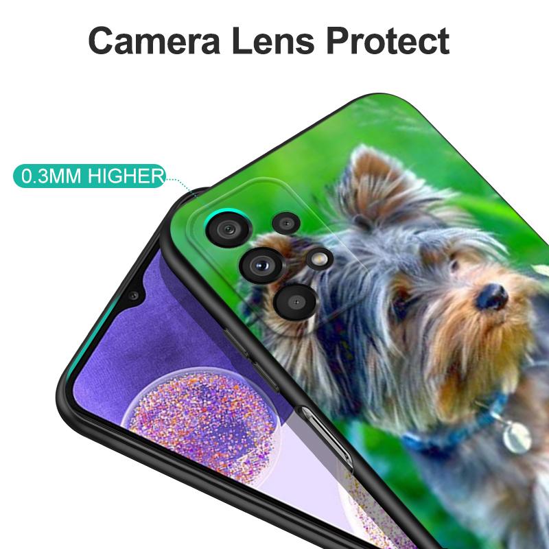 Black Tpu Case For Realme 2 3 3i 5i 5s 6s 7i 6 7 8 8i pro 4g 5g cover Yorkshire Terrier Dog