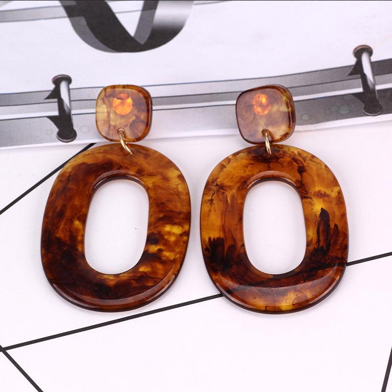 Suijue Jewelry, Fashion Acrylic Geometric Earrings, Earclips, Personalized Trend Earrings, Earrings.
