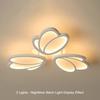LED Ceiling Lamp for Living Room Soft Light Eye Protection Intelligent Dimming Lamp Petal Design Lamp Energy-Saving Home Decor Lighting