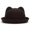 Women's Retro Felt Cat Ear Fedora