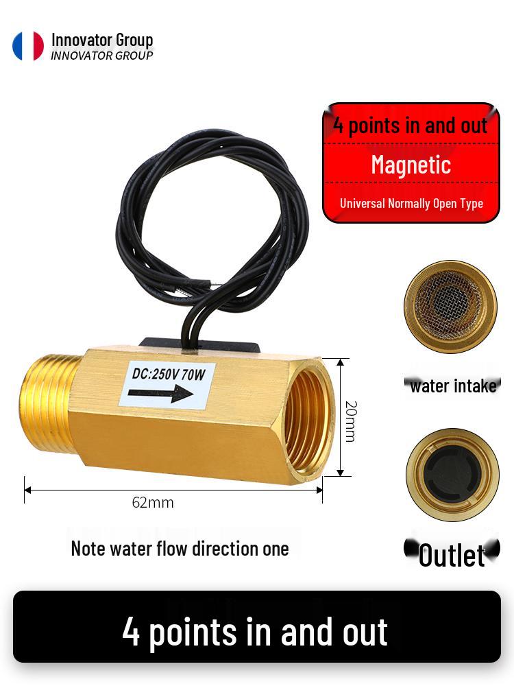 Ganzkupfer DN15/DN20 Magnetischer Wasser-Durchflusssensor Schalter