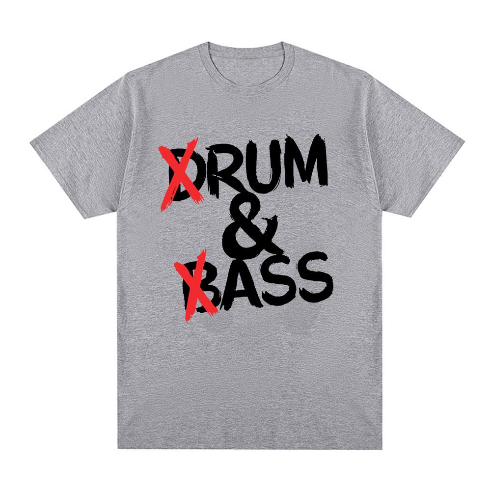 Funny Drum and Bass T Shirts Rum and Ass Lovers Jokes Short Sleeve Cotton Soft T-shirt Unisex Fashion Casual Tee Shirt Tops