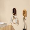 4pcs Self Adhesive Hooks Multipurpose Modern Minimalism Style Punch Free Strong Load Bearing Wall Coat Hooks Nature
