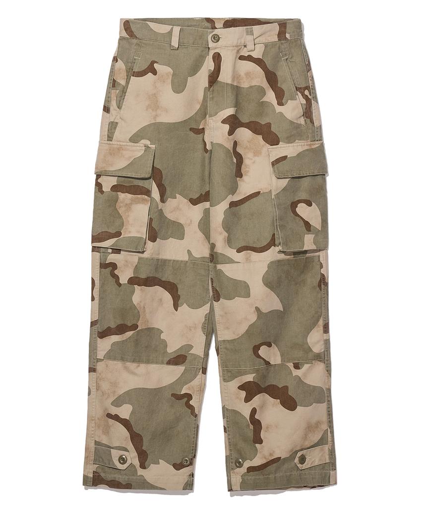 PARTIMENTO Camo French M-47 Cargo Pants Desert