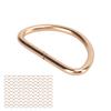 100pcs D Rings Dog Collar Metal D Rings for Dog Chest Straps Pet Suitcases Accessory