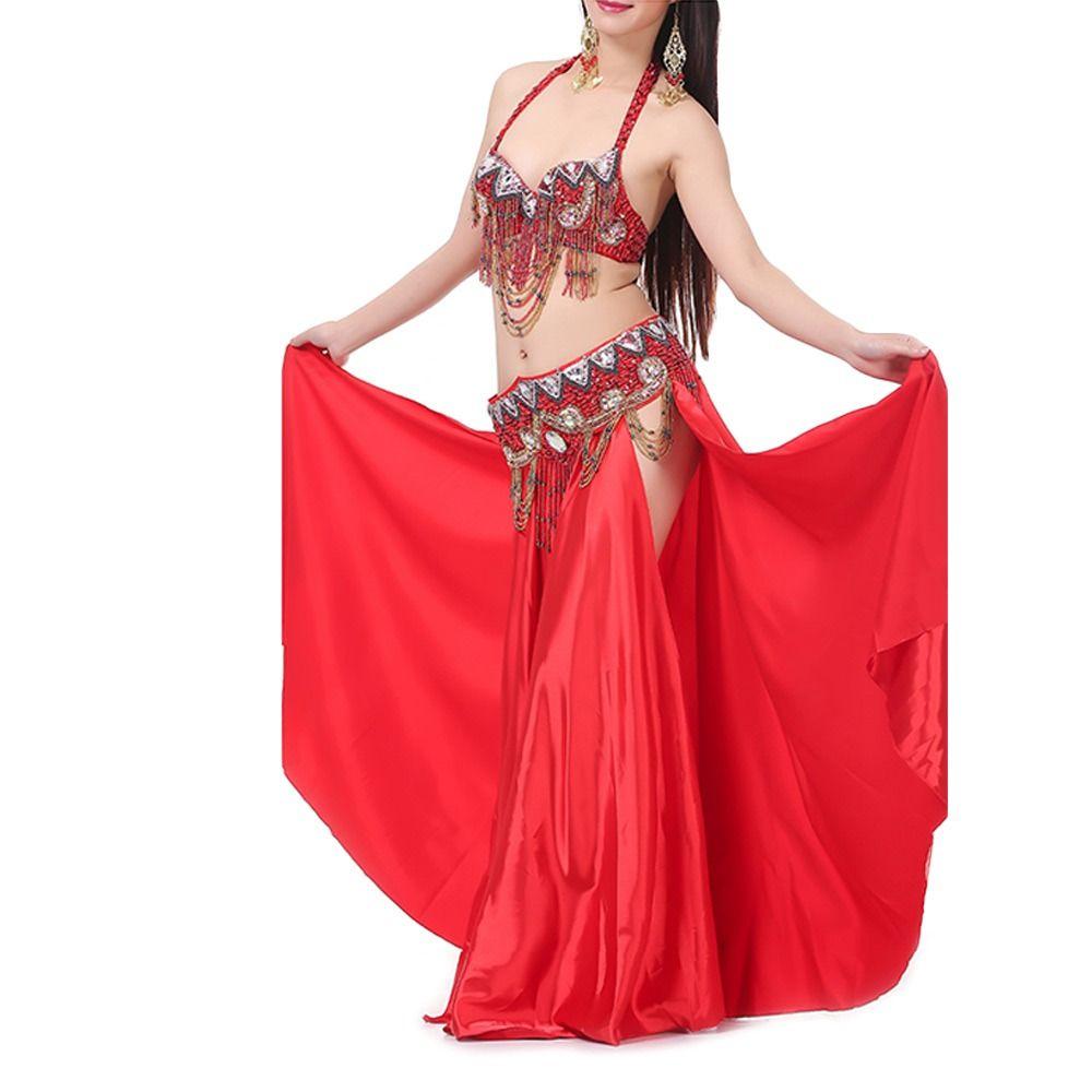 Tassels Dancing Skirt Shining Belly Dance Skirt Fashion Show Costumes Women