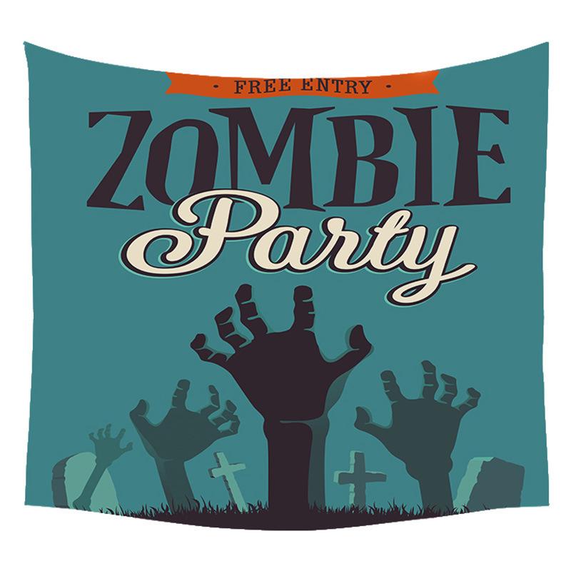 Гобелен с тыквой и летучей мышью — фото 4