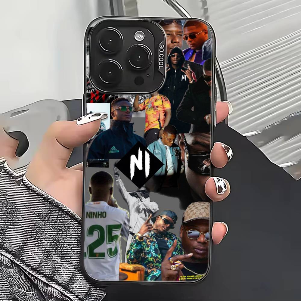 

Rapper N-Ninho Cool Phone Case For iPhone 17,16,15,14,13,12,11 Plus,Pro Max,XS,Colorful Silver Black Cover iPhone16