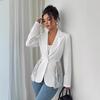 Fashionable Women's Western-style Suit Jacket with Lace Trim, Stylish, Versatile, Sexy, Slimming, Single-button, New Style, Casual Suit Jacket