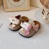Adorable 2025 Autumn Closed-Toe Cotton Slippers for Women and Kids - Cartoon Design