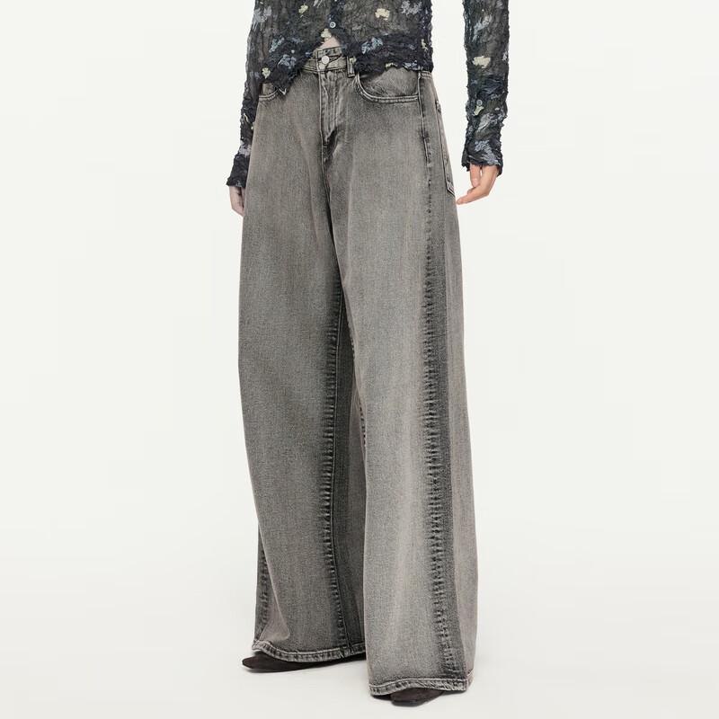 

JNBY Women s 2024 Fall Wide-Leg Denim Trousers 5O8E14340 L