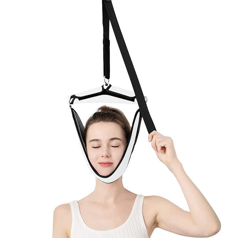 Portable Neck Harness Neck Stretcher Belt Door Hanging Cervical Traction Device Chiropractic Tools Pain Relief For Household