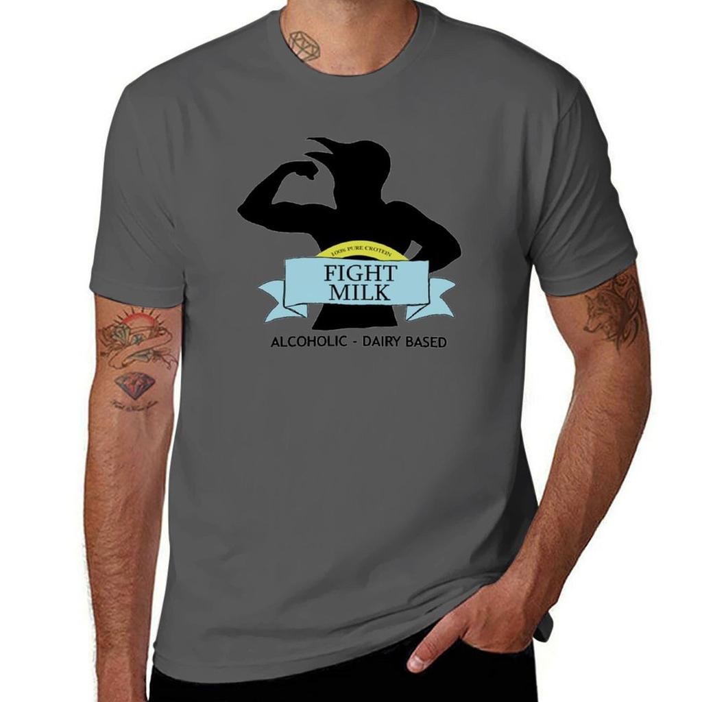 Fight Milk Tshirt Work Short Sleeve Cotton Top