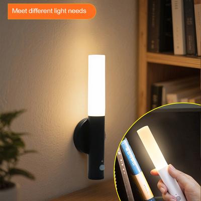 LED Wiederaufladbare Wandleuchte Warmes Licht Nachtlicht Sensor Für Wohnzimmer Flur Treppenhaus Schlafzimmer Innenleuchten