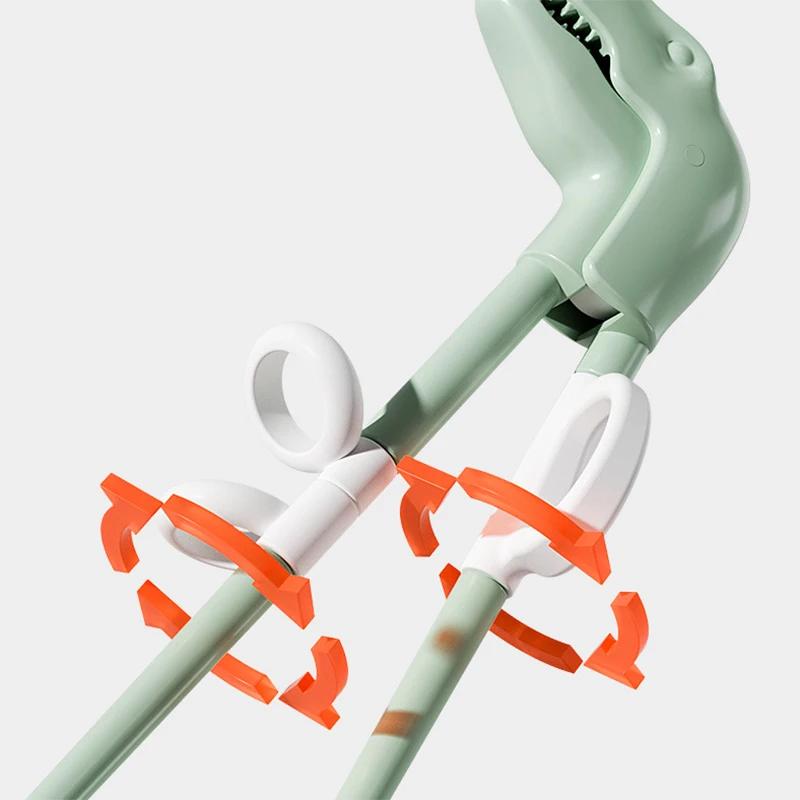 1/2 páry - Opakovaně použitelné tréninkové hůlky ve tvaru dinosaura - Pomůcky pro učení pro mladé začátečníky