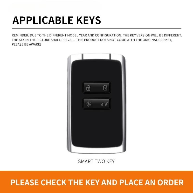 Zinc Alloy Car Key Case Cover Shell For Renault Koleos Kadjar Captur Megane Talisman Espace Clio Zoe Scenic Arkana Dacia Sandero