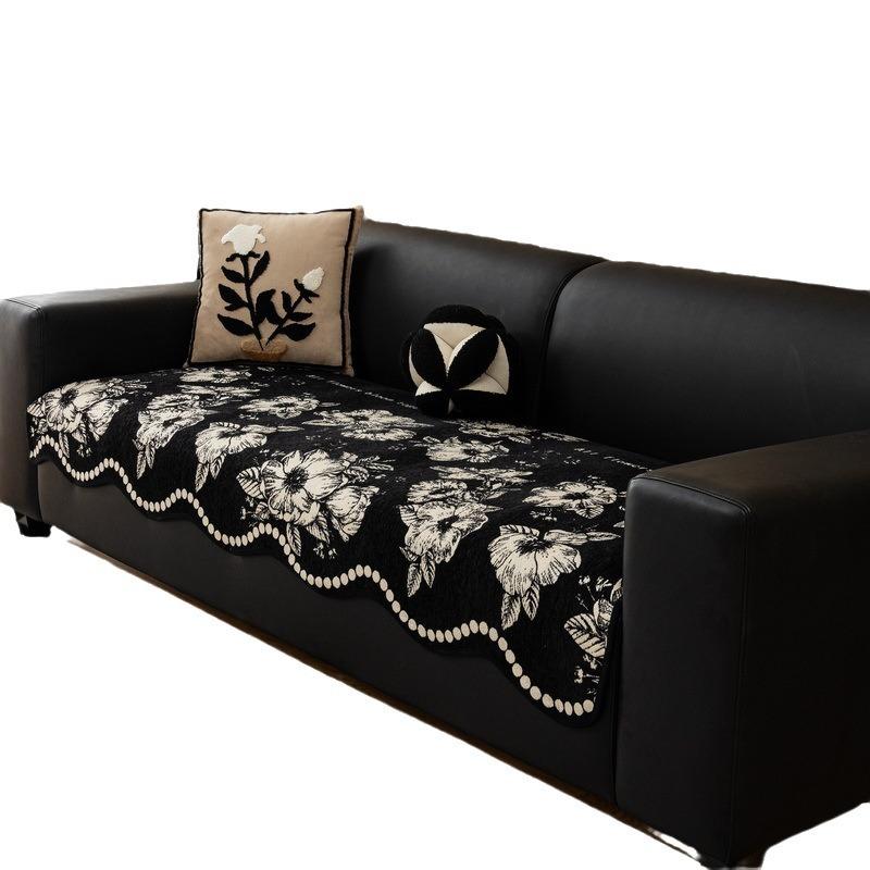 French Special-Shaped Sofa Cushion  New Light Luxury High-End Feeling Universal In All Seasons Irregular Straight Row Non-Slip Seat Cushion