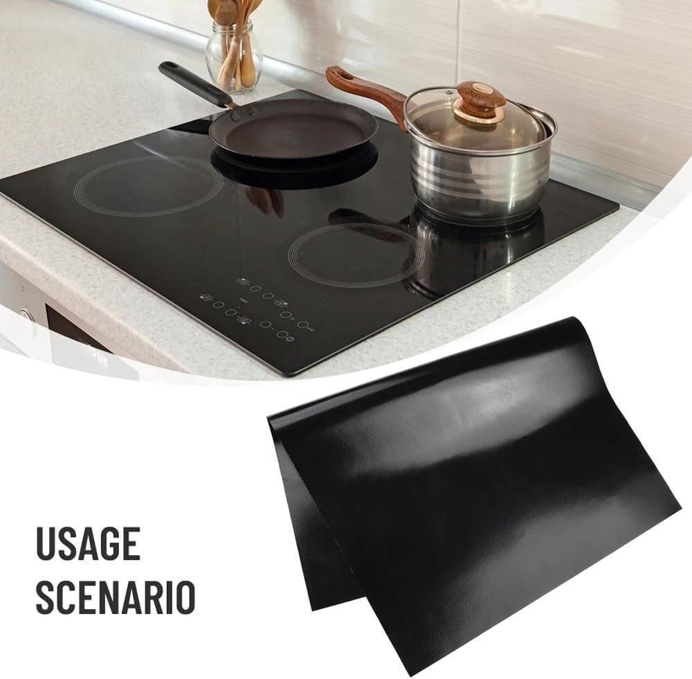 Silicone Induction Cooktop Mat Non Slip Electric Stove Cover Pad Cooktop Protector Cooking Kitchen Accessories Stove Top Cover