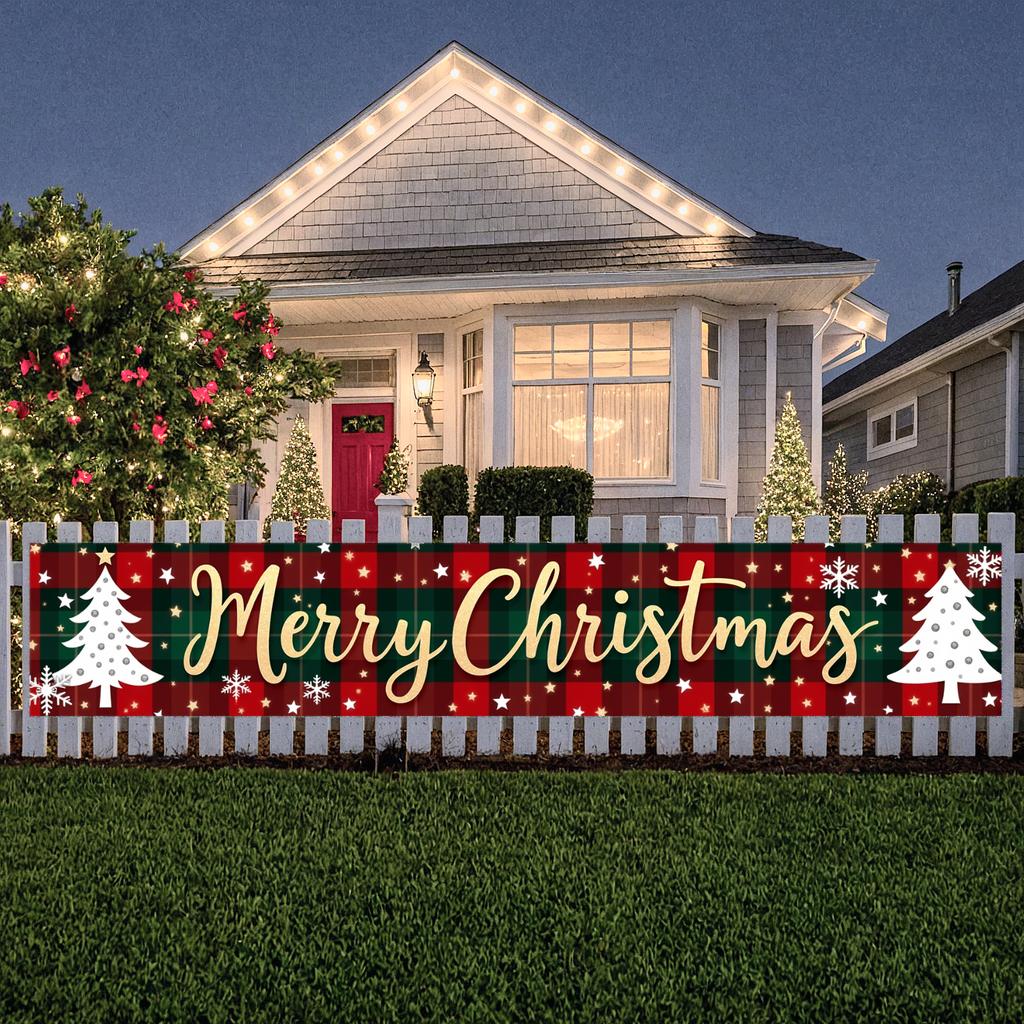 Christmas Party Christmas Tree Christmas Decoration Banner Decoration Holly Leaves For Party Background Holiday Celebration