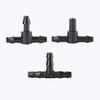 4/7 PVC Cross Barbed Tee Micro-Spray Irrigation Connector for Garden Drip Systems