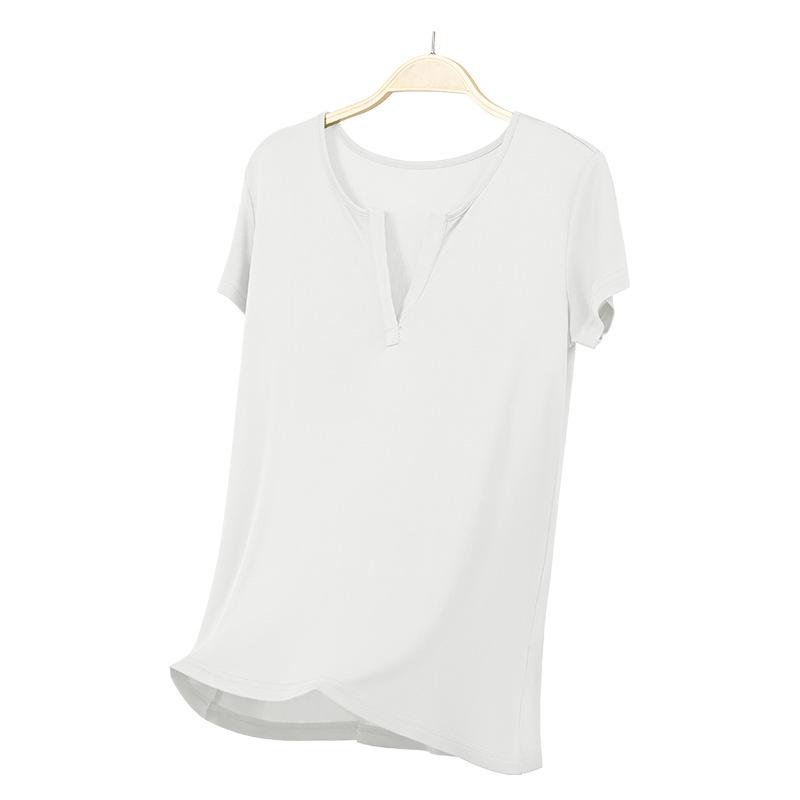 

Топ из шелковой смеси с драпировкой и короткими рукавами L