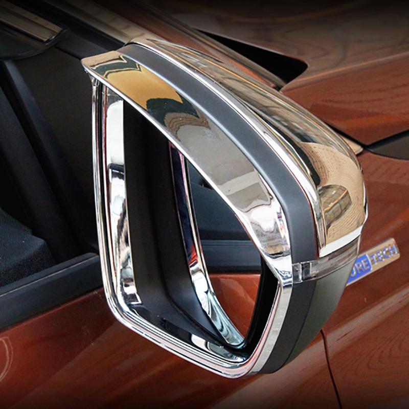 For Citroen C5 Aircross 2017 2018  ABS Chrome Rearview Mirror Rain Eyebrow Sunny Visor Frame Cover Car Styling Accessories