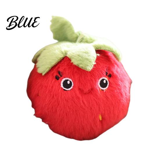 Girls Strawberry Keychain Plush Cartoon Keychain Stuffed Bag Charm Furry Charm Fruit Keyring Pendant for Backpacks Handbags Keys