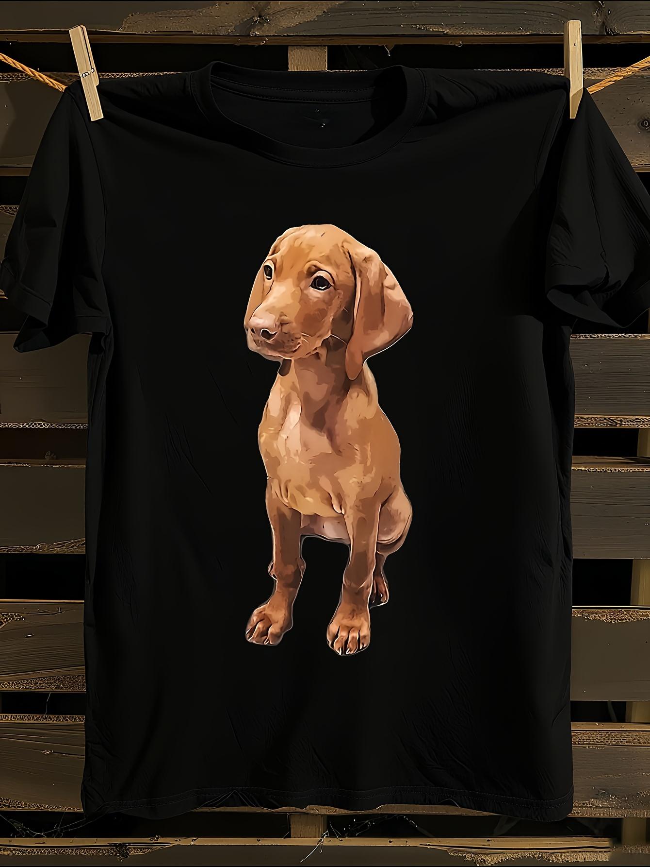Vintage Vizsla Puppy Dog T-shirt L