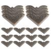20pcs Vintage Metal Corner Protectors for Wooden Jewelry Boxes Antique Decorative Guards Easy Install Protection for Cabinets and Furniture